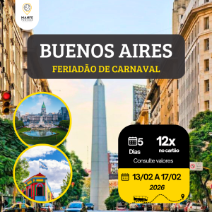 BUENOS AIRES – FÉRIADÃO DE CARNAVAL 